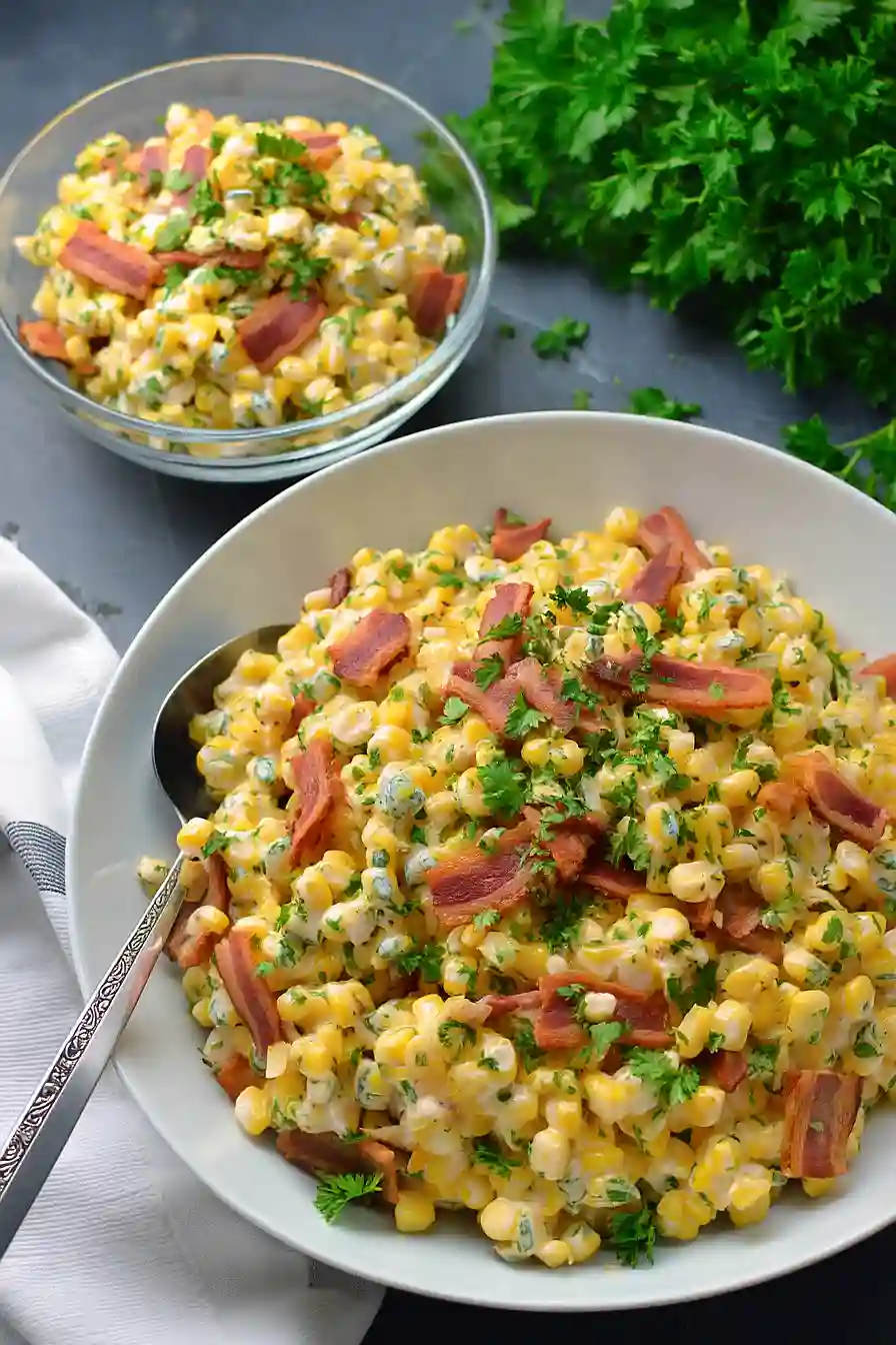 Make This Easy 30-Minute Warm Corn Bacon Salad Recipe Today